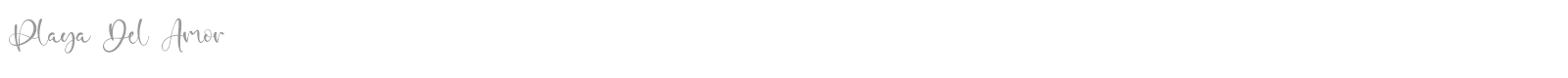 Playa Del Amor font preview